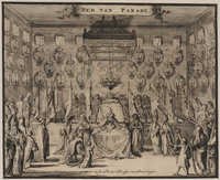 KG 06509
<br/>
Bed van parade
<br/>
<em>Hooghe, Romeyn de (1645-1708)</em>